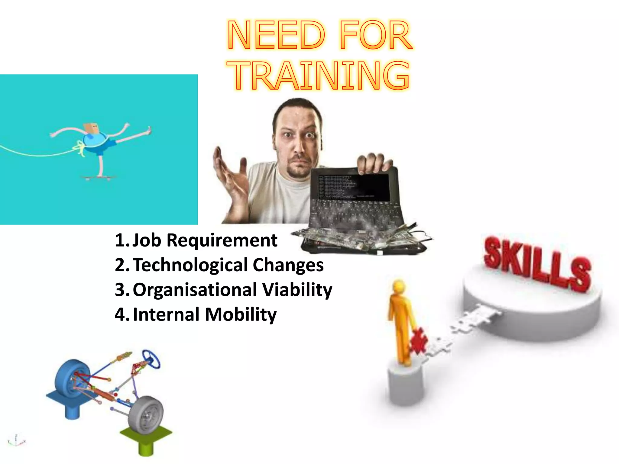 1.Job Requirement
2.Technological Changes
3.Organisational Viability
4.Internal Mobility
 