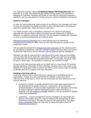 Training needs analysis | PDF