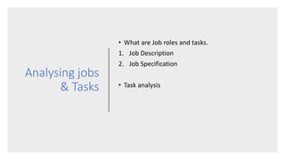 Training needs identification and analysis | PPTX