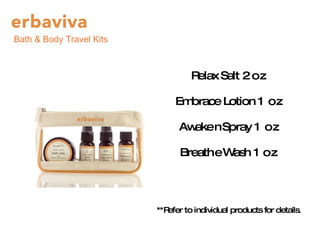 Bath & Body Travel Kits 