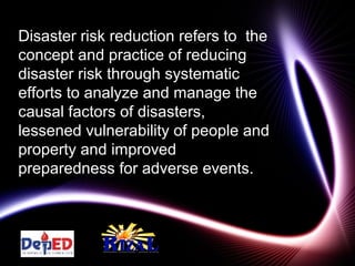 Disaster Risk reduction