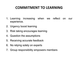 Committ To Learning Training of Trainers | PDF
