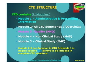 PRODUCT REGISTRATION IN THE GLOBAL MARKET WITH CTD | PDF