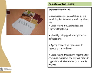 Training on management of endemic diseases for pig value chains in Uganda