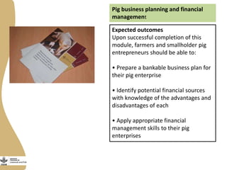 Training on management of endemic diseases for pig value chains in Uganda