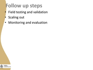 Training on management of endemic diseases for pig value chains in Uganda