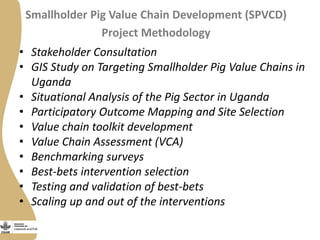 Training on management of endemic diseases for pig value chains in Uganda