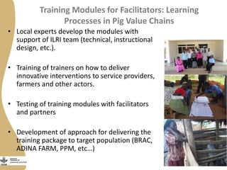 Training on management of endemic diseases for pig value chains in Uganda