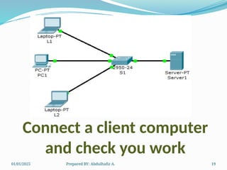 01/01/2025 Prepared BY: Abdulhafiz A. 19
Connect a client computer
and check you work
 