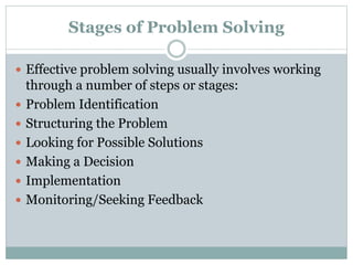 Training on Problem Solving Skills | PPTX