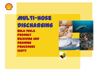 Multi-hose
Discharging
BULK FUELS
PRODUCT
RECEIVING and
DRAINING
PROCEDURE
ZCOTT

 