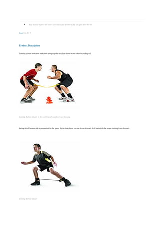       Hopz: Increase leg drive and achieve your vertical jump potential to play your game above the rest


4 new from $64.99




Product Description

Training system Basketball basketball bring together all of the items in one cohesive package of




training the best players in the world spend countless hours training


during the off-season and in preparation for the game. Be the best player you can be on the court, it all starts with the proper training from the court.




training the best players
 