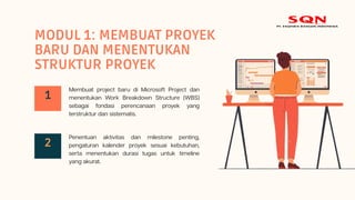Comprehensive Training on Project Planning Using Microsoft Project | PDF