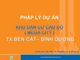 PHÁP LÝ DỰ ÁN
 