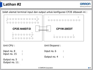 Materi Dasar Pelatihan PLC Basic (CP2E) OMRON | PPTX