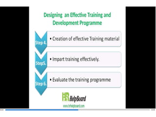 Training And Development In H Rmp Training and Development in HRM | PPTX