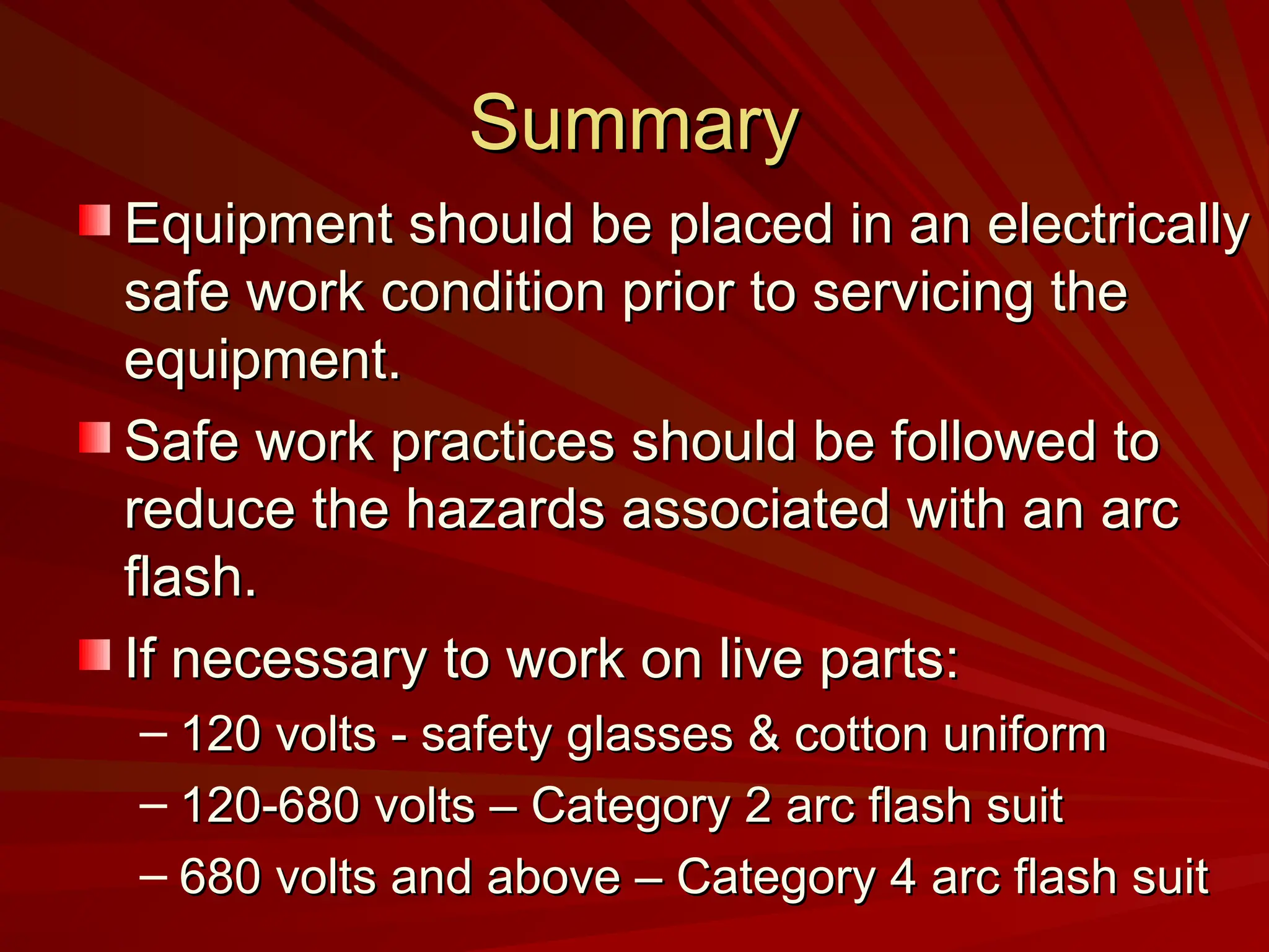 Training Presentation - Arc Flash Safety.ppt