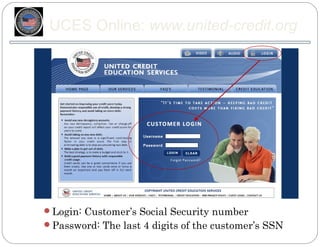 UCES Online: www.united-credit.org




Login: Customer’s Social Security number
Password: The last 4 digits of the customer’s SSN
 