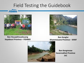 Training presentation for fish conservation zone assessment guidebook ...