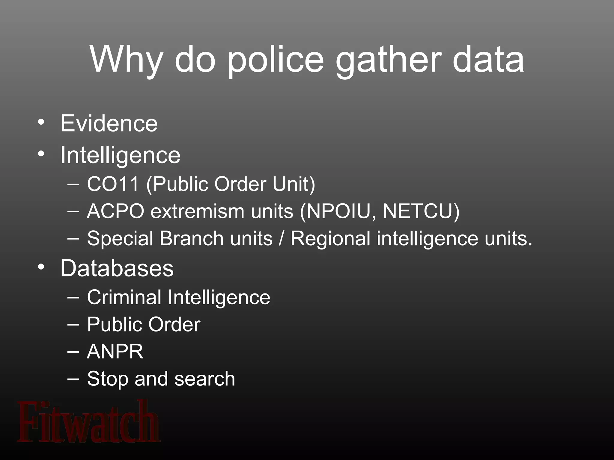 Training presentation surveillance | PPT