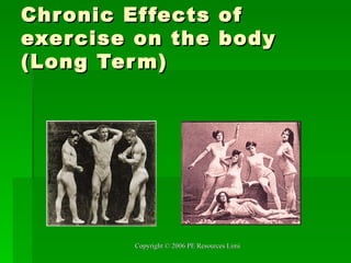 Chronic Effects of exercise on the body (Long Term) 