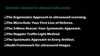 Training principles and framework with systamic approach in ultrasound ...
