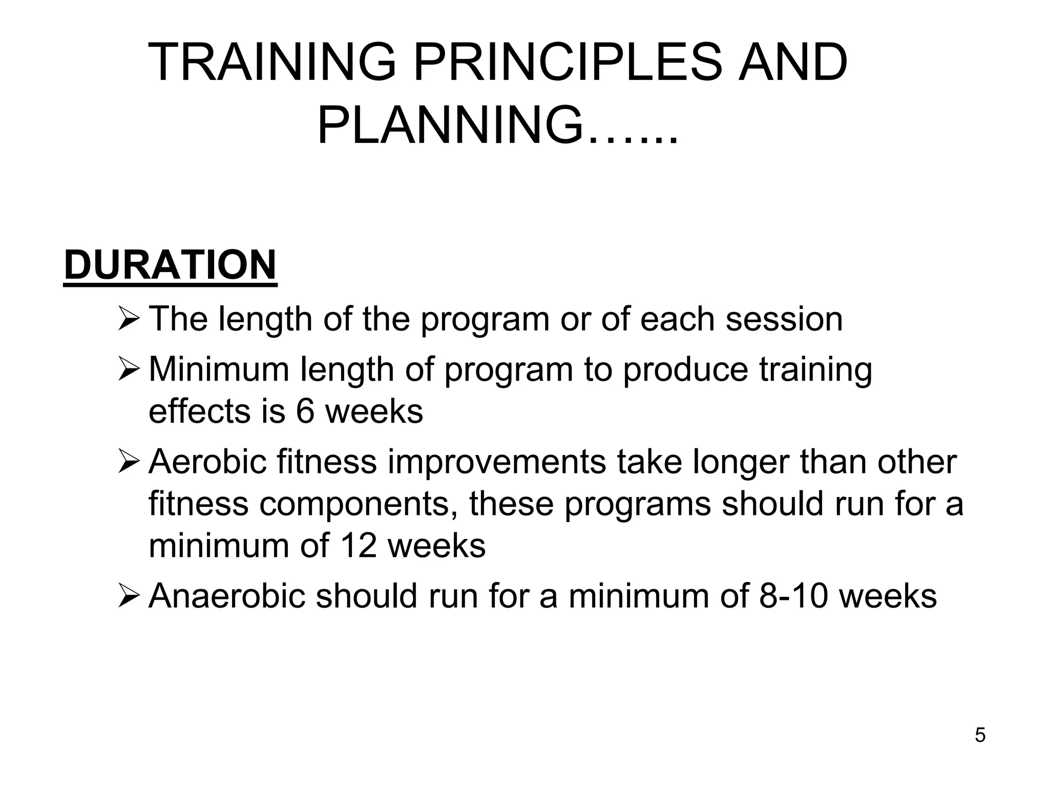 TRAINING PRINCIPLES AND PLANNING powerpoint.ppt