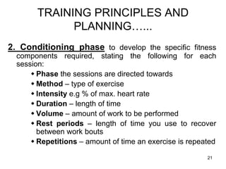 TRAINING PRINCIPLES AND PLANNING powerpoint.ppt