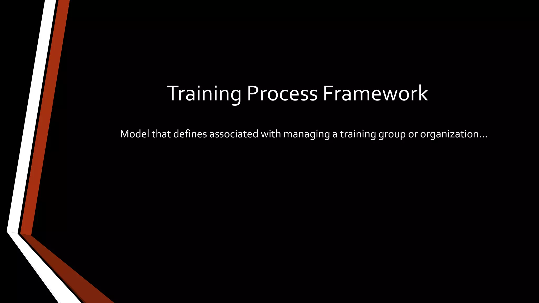 Training Process Framework | PDF | Business Administration | Business