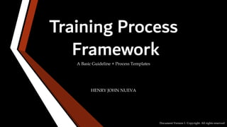 Training Process Framework | PPT