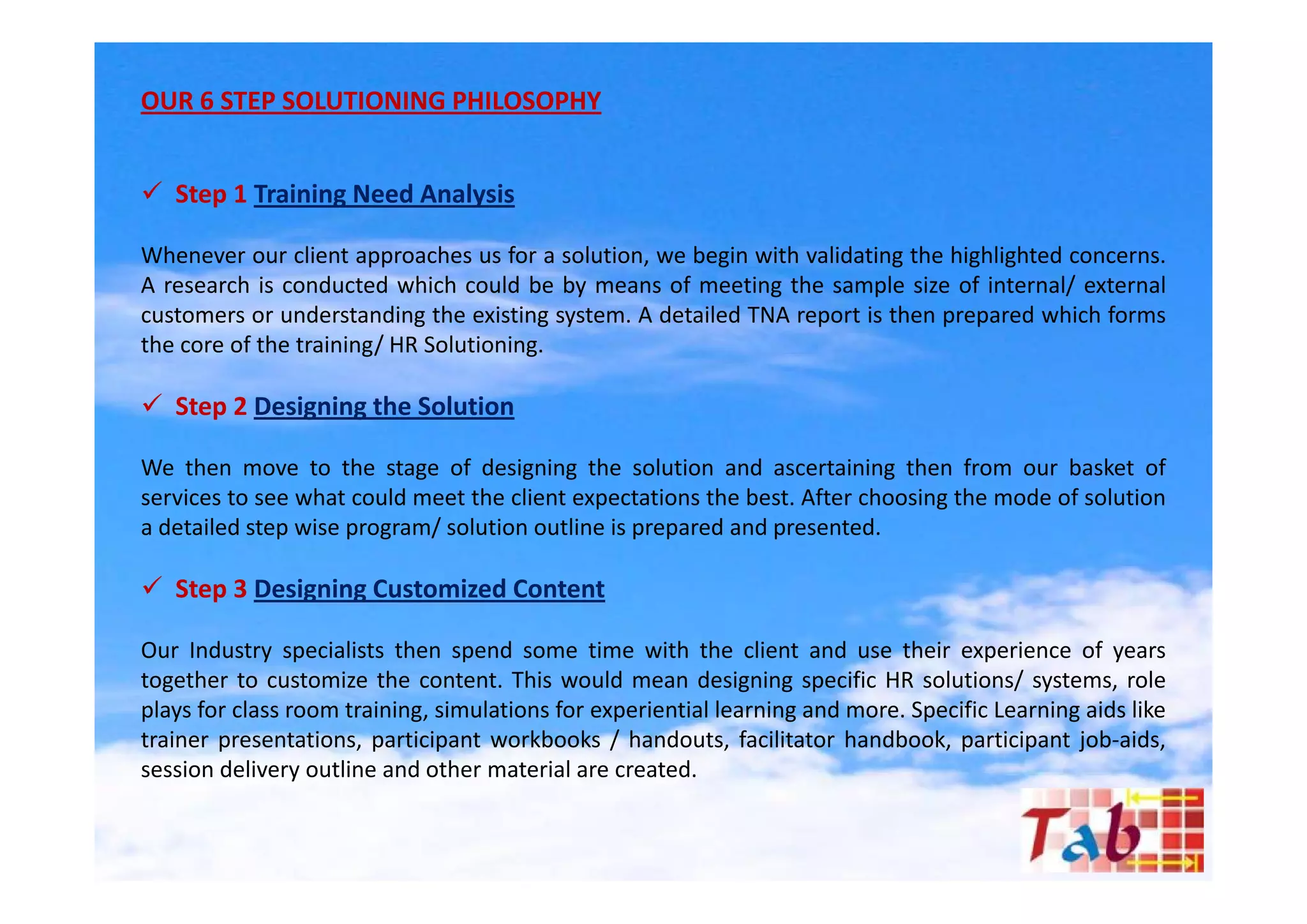 Corporate Training & HR Solutions | PDF