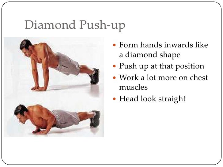 training program diamond pushup form