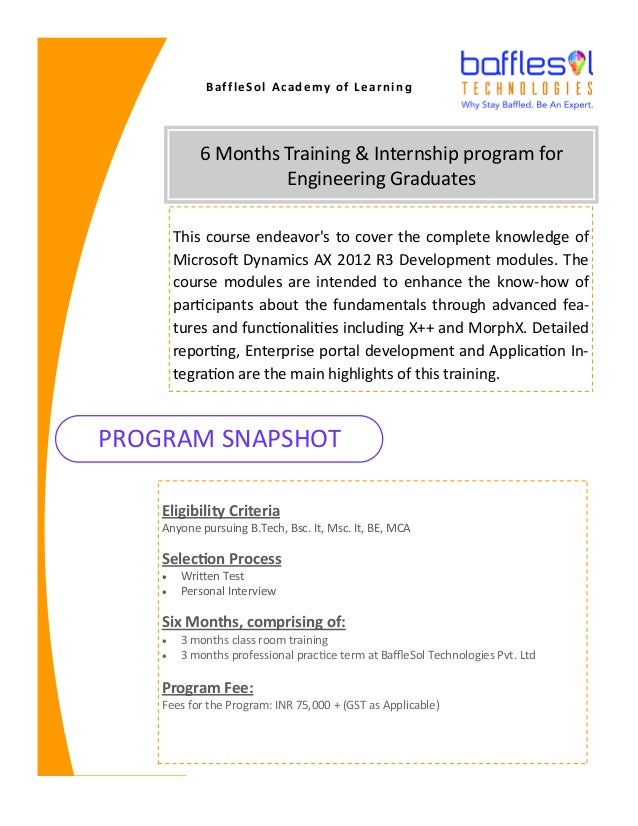 training program bafflesol academy