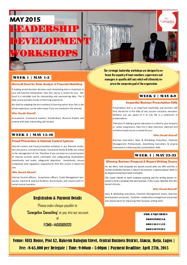 training flyer