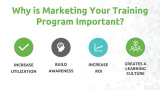 Does Marketing Really
Make a Difference?
18
Companies that market their
training program see 214%
higher utilization compa...
