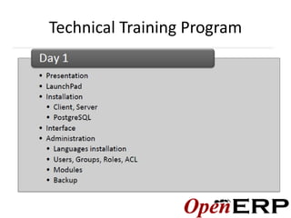 Technical Training Program
 