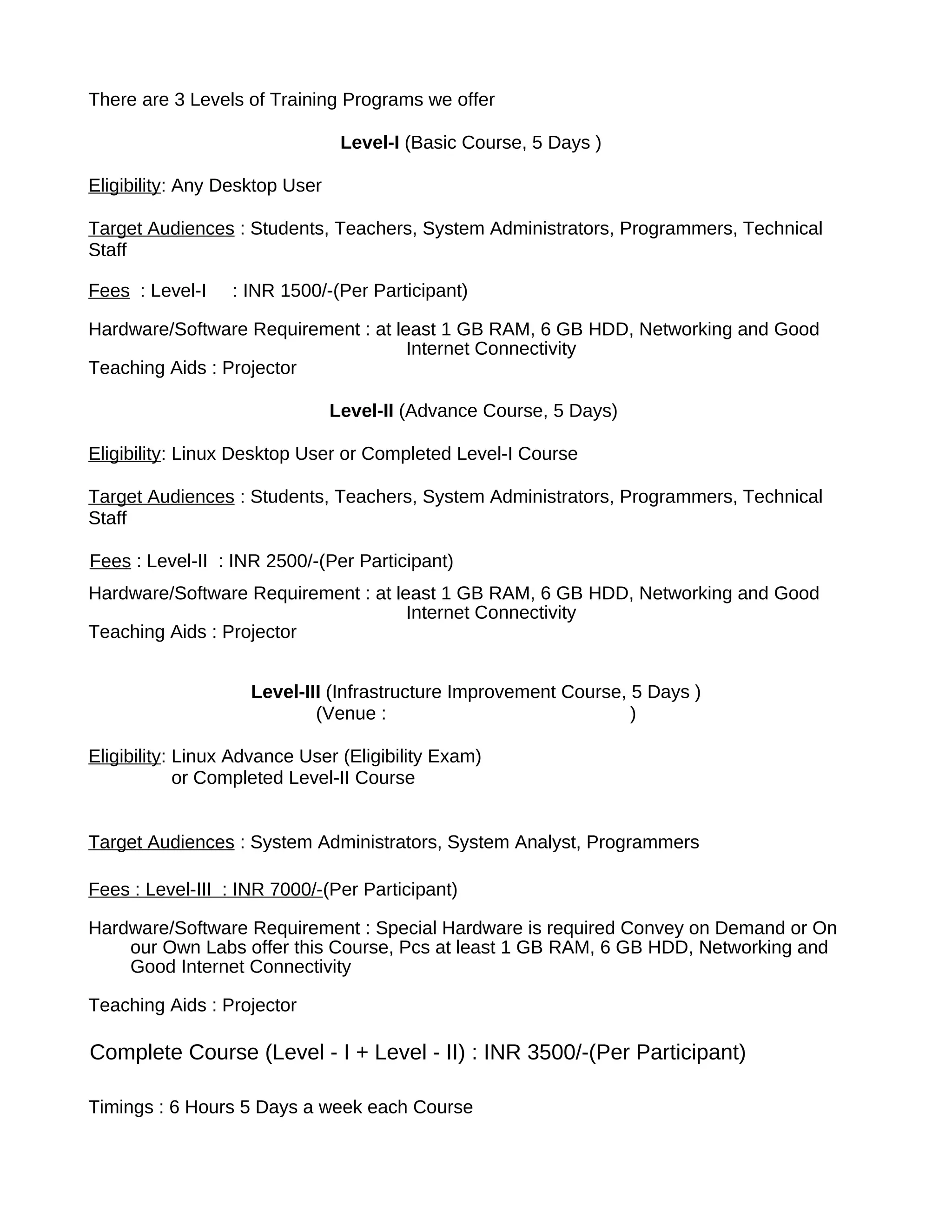 Training Proposal PDF Training proposal pdf