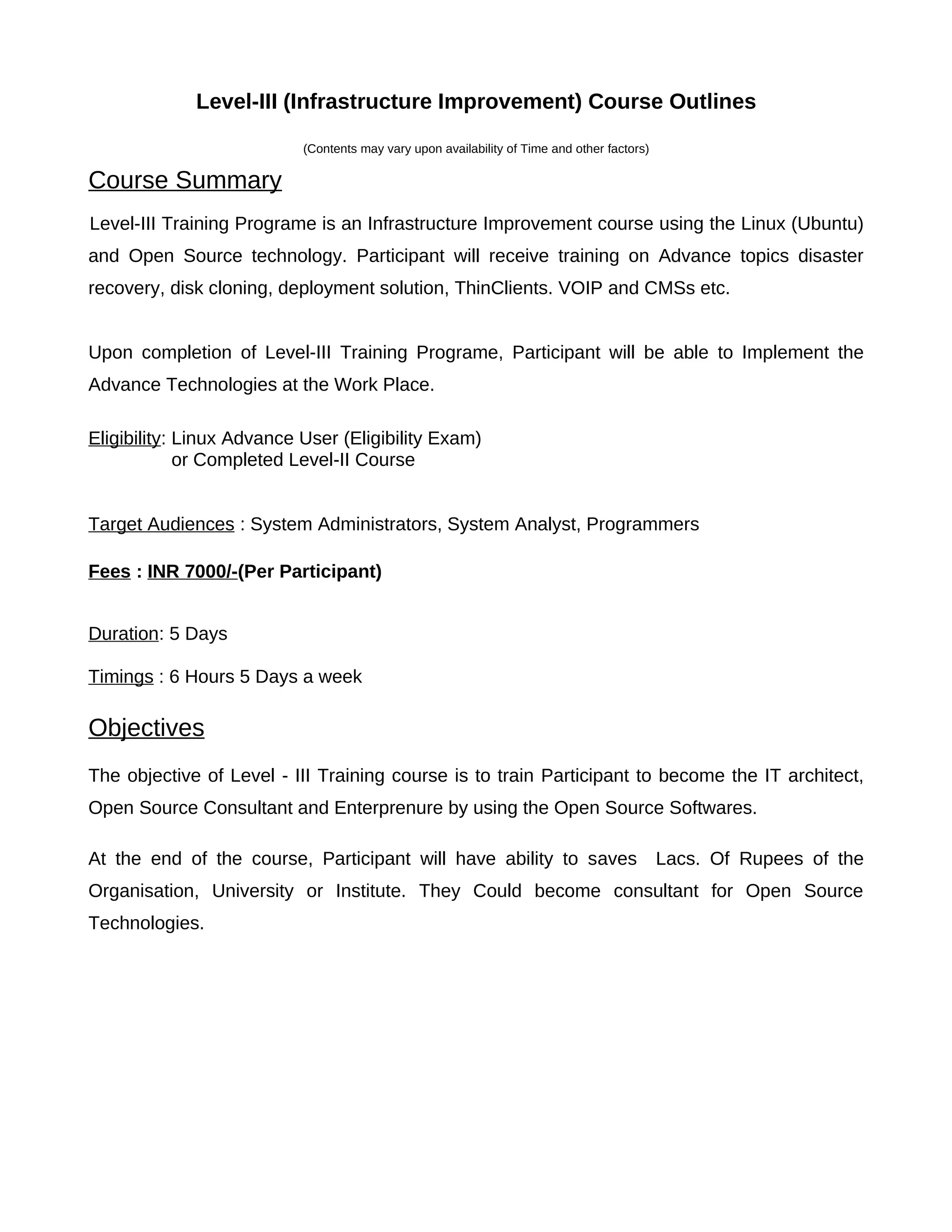 Training Proposal PDF Training proposal pdf