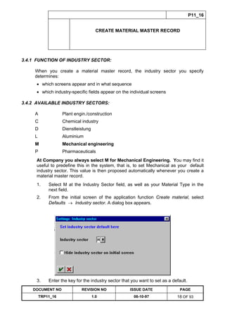 Training Reference Document Template