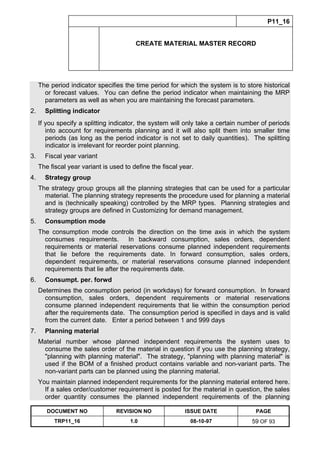 Training Reference Document Template