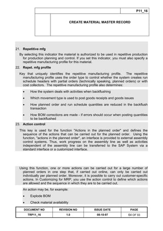 Training Reference Document Template