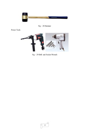 20
Fig – 28 Hammer
Power Tools
Fig – 29 Drill and Socket Wrench
 