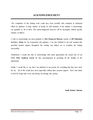 Core Java Training report | DOCX