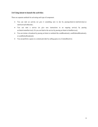 android app development training report | PDF