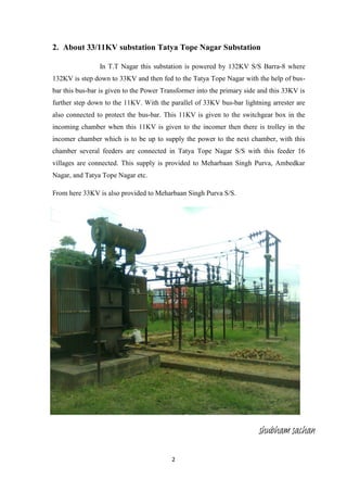 2
2. About 33/11KV substation Tatya Tope Nagar Substation
In T.T Nagar this substation is powered by 132KV S/S Barra-8 whe...