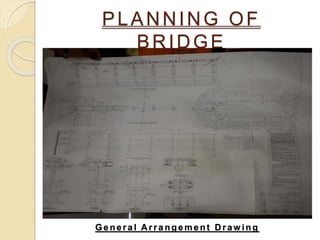 PLANNING OF
BRIDGE
General A rrangement D raw ing
 