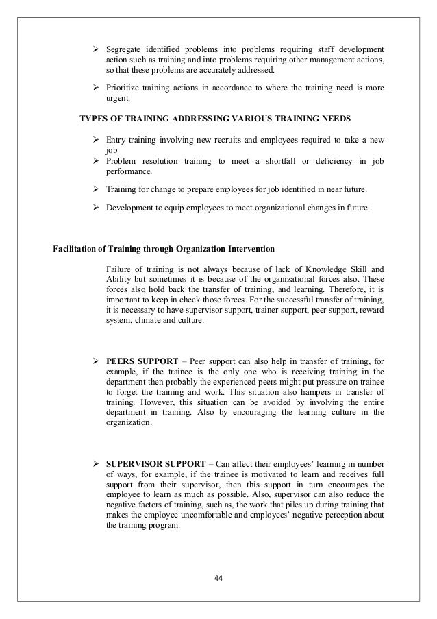 Training Report On Training Development At Vsipl - 