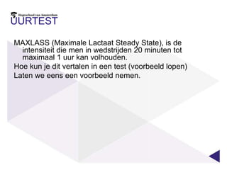 VO2 MAX test in de praktijk