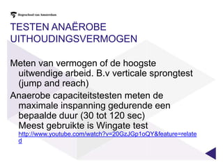 Effecten aeroob uithoudingsvermogen trainingAanpassingen aan het cardiovasculaire systeemAanpassingen ter hoogte van de spieren