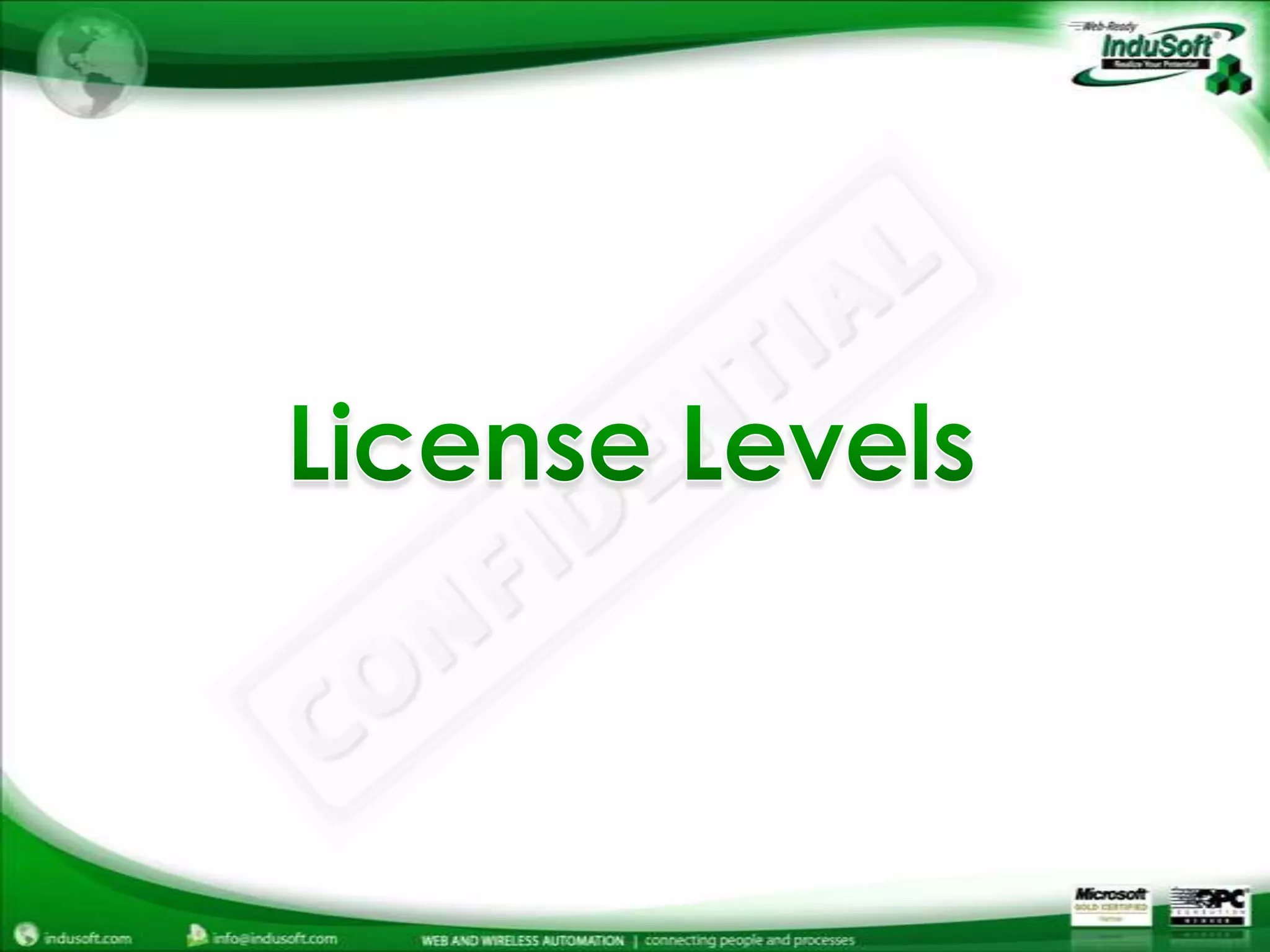 License Levels